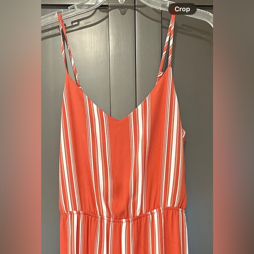Shinestar Jumpsuit Vibrant Orange and White - Picture 4 of 8